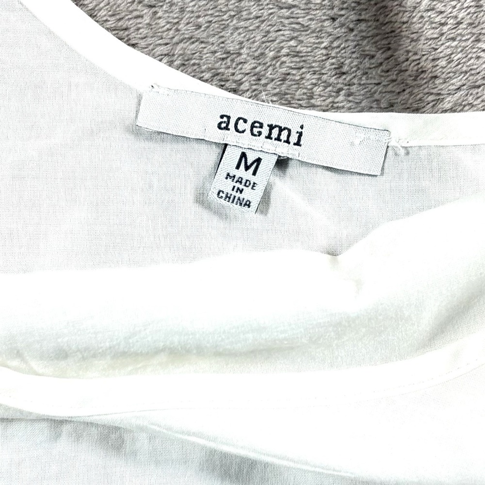 Anthropologie Acemi Women's White Lace Dainty Cottage Coquette Tank Top Size Med - Picture 5 of 7